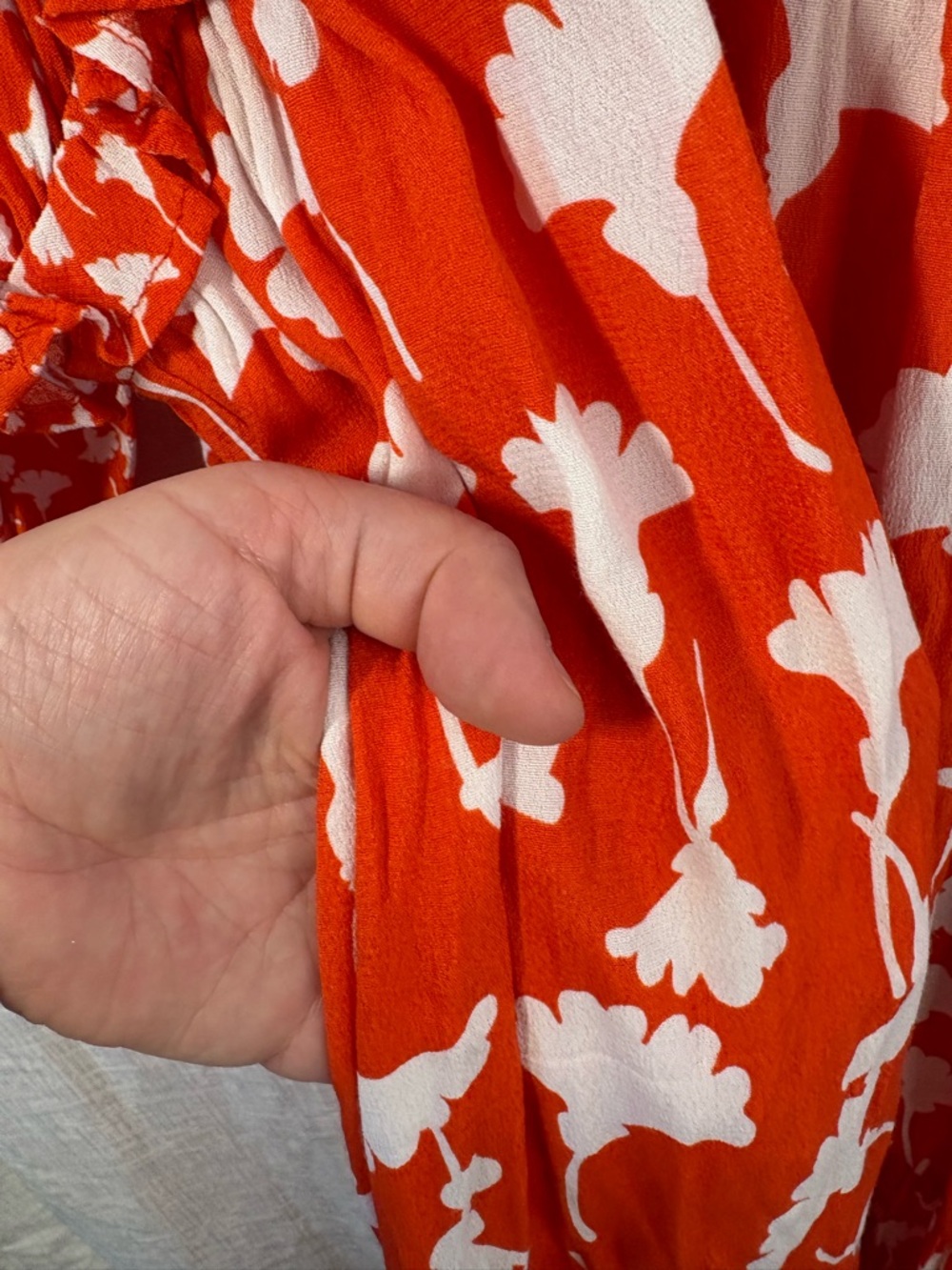 Diane von Furstenberg for Target Boho Midi Dress – Size Large – Orange Print - Picture 5 of 9